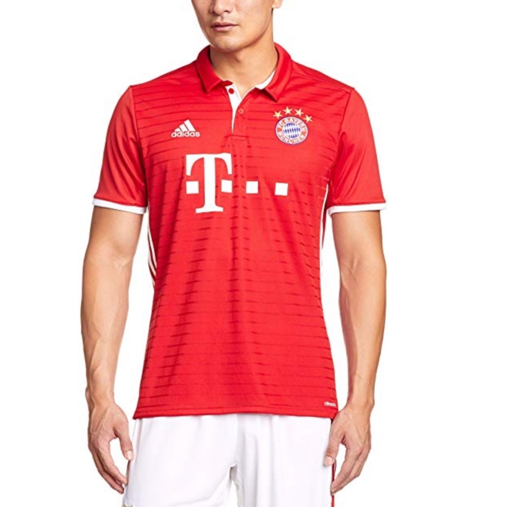 FC Bayern Munich 2016/17 Jersey - Adult -Red/White